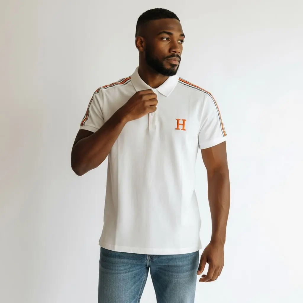 WhatsApp-Image-2025-10-11-at-7.47.37-PM-1 Hermes White Polo With Stripped Shoulder Tshirt