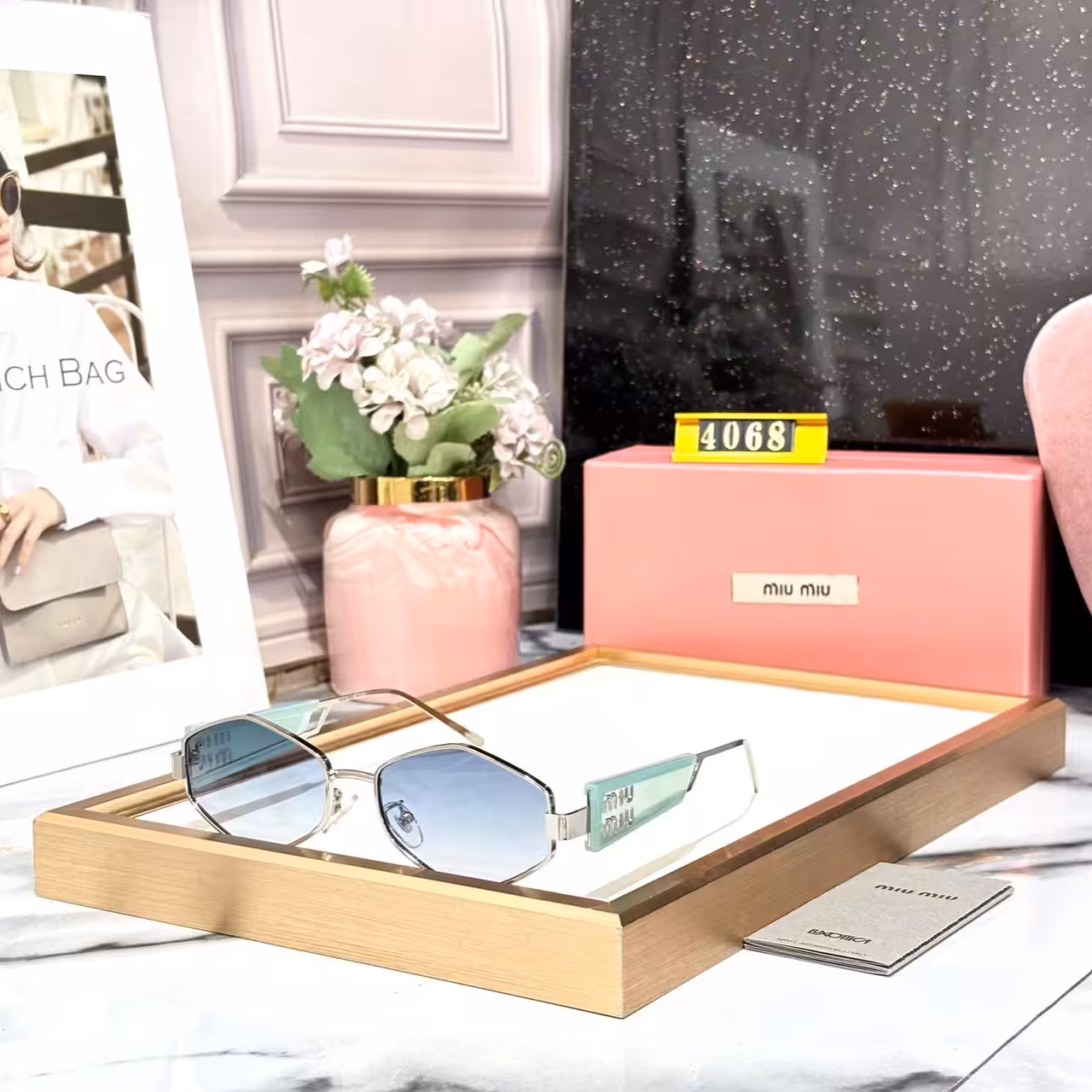 WhatsApp Image 2026-01-08 at 2.37.32 AM Miu Miu Hexagon Light Green Blue Sunglass For Women