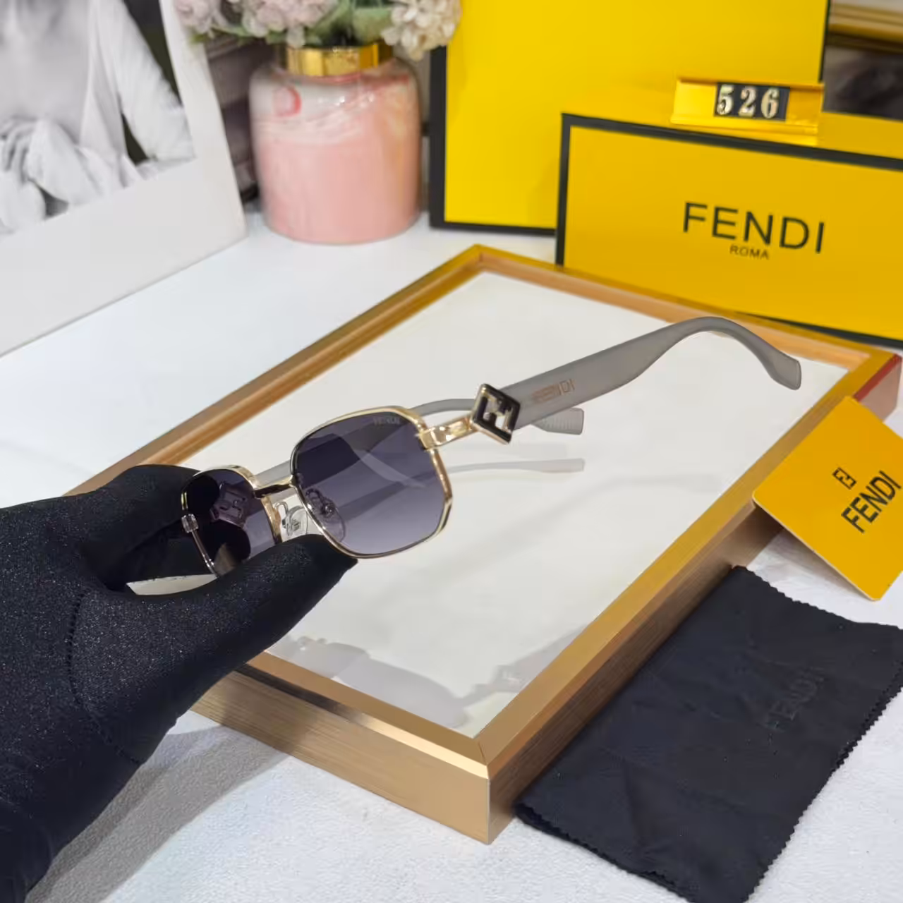 WhatsApp Image 2025-11-03 at 4.52.58 PM Fendi FF Rectangular Violet Tint Men’s Sunglass