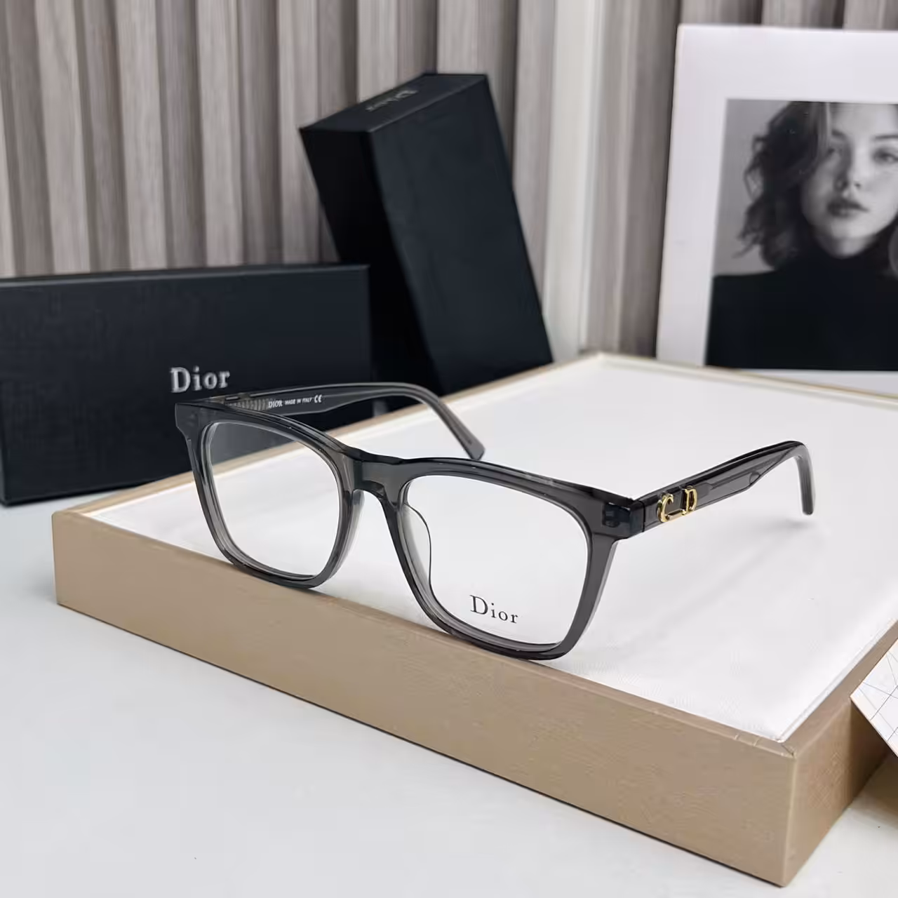 Dior CD Wayfarer Gray Frame Premium Unisex Optical Frame