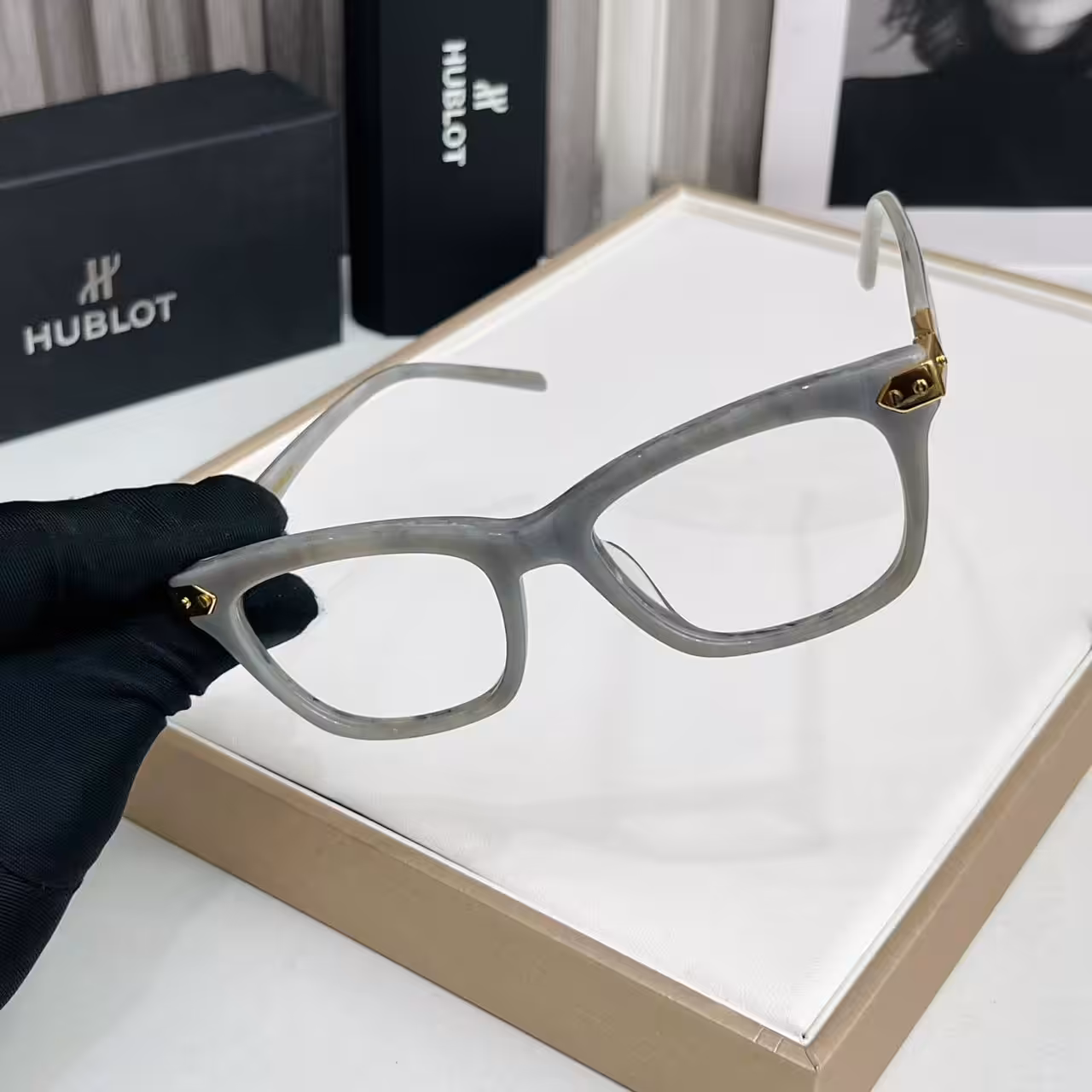 WhatsApp Image 2025-11-03 at 8.28.34 PM (1) Hublot wayfarer Gray Premium Unisex Optical Frame