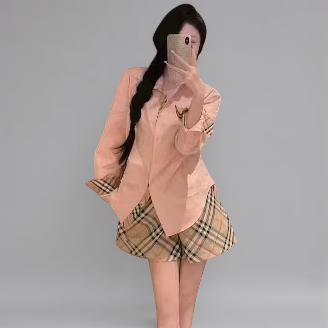 Burberry Pink Oversized Shirt