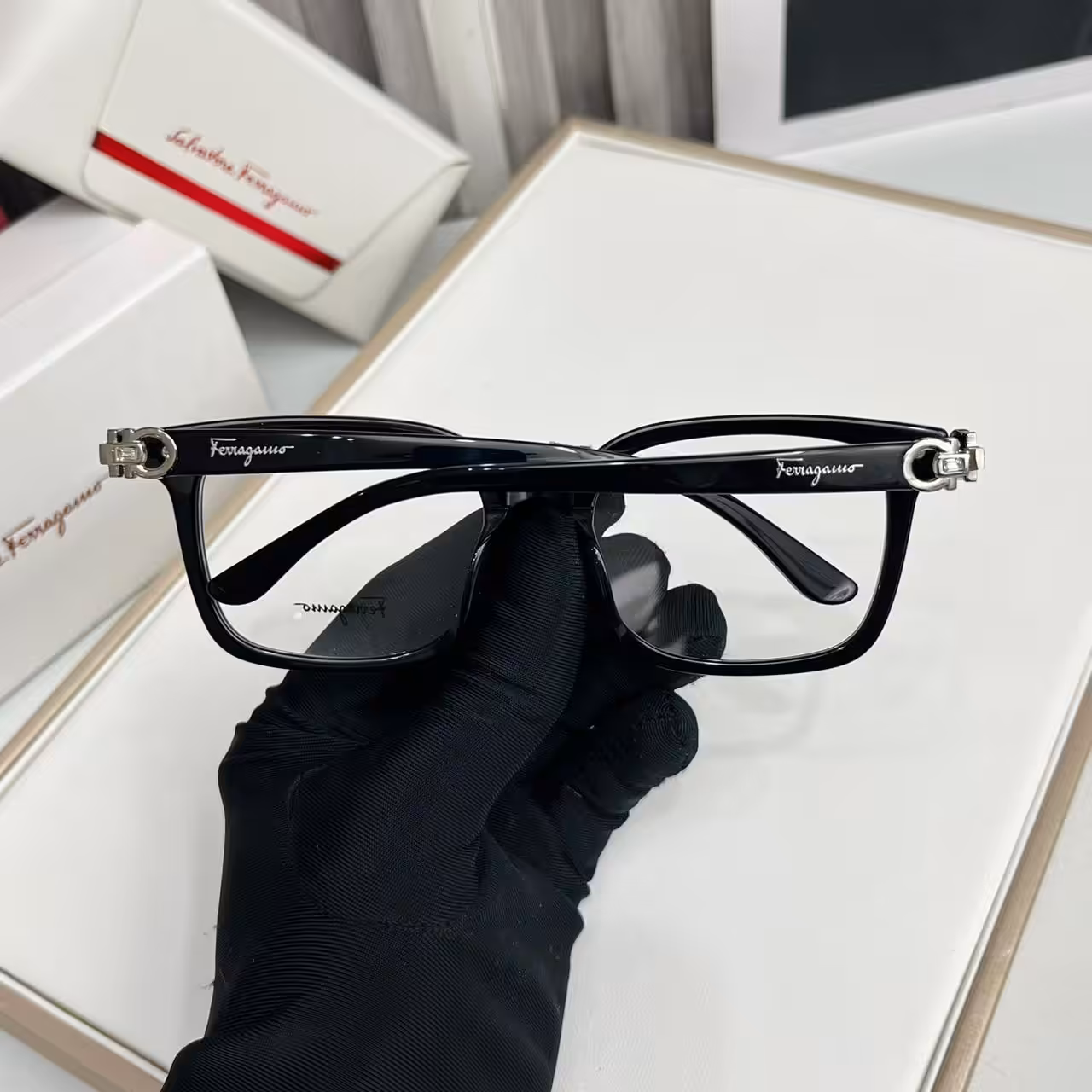 WhatsApp Image 2025-11-20 at 6.38.18 PM (1) Ferragamo Signature Gancini Optical Frame