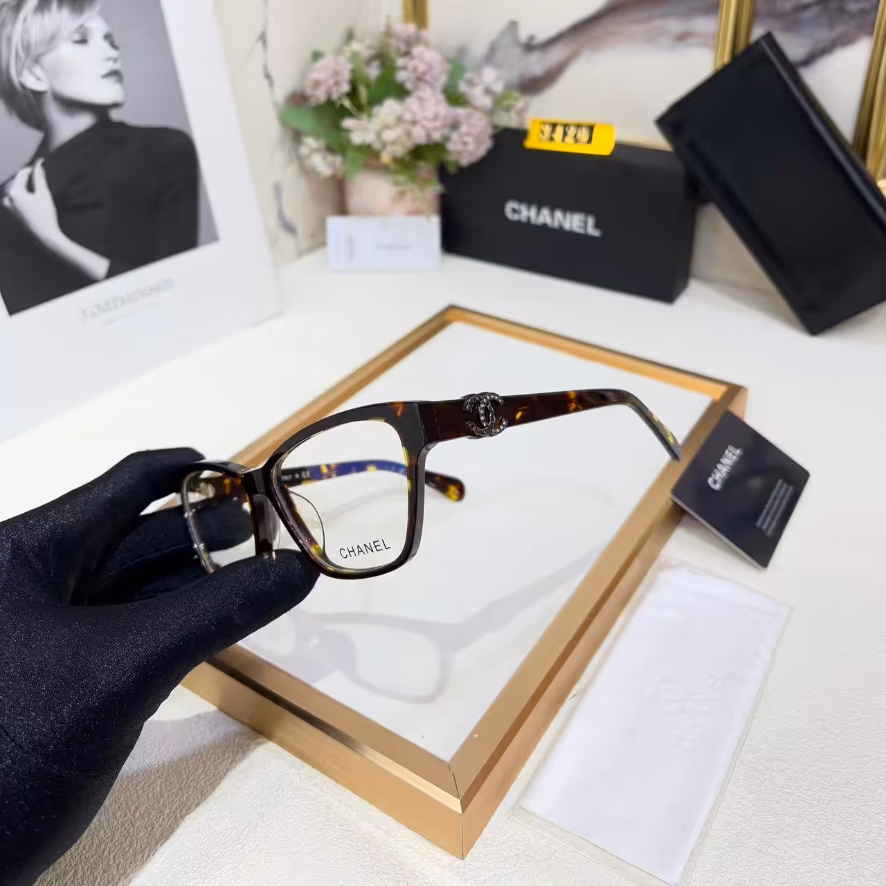 WhatsApp Image 2026-01-08 at 4.26.05 AM (1) Chanel Rectangular Womens Premium Eyeglasses