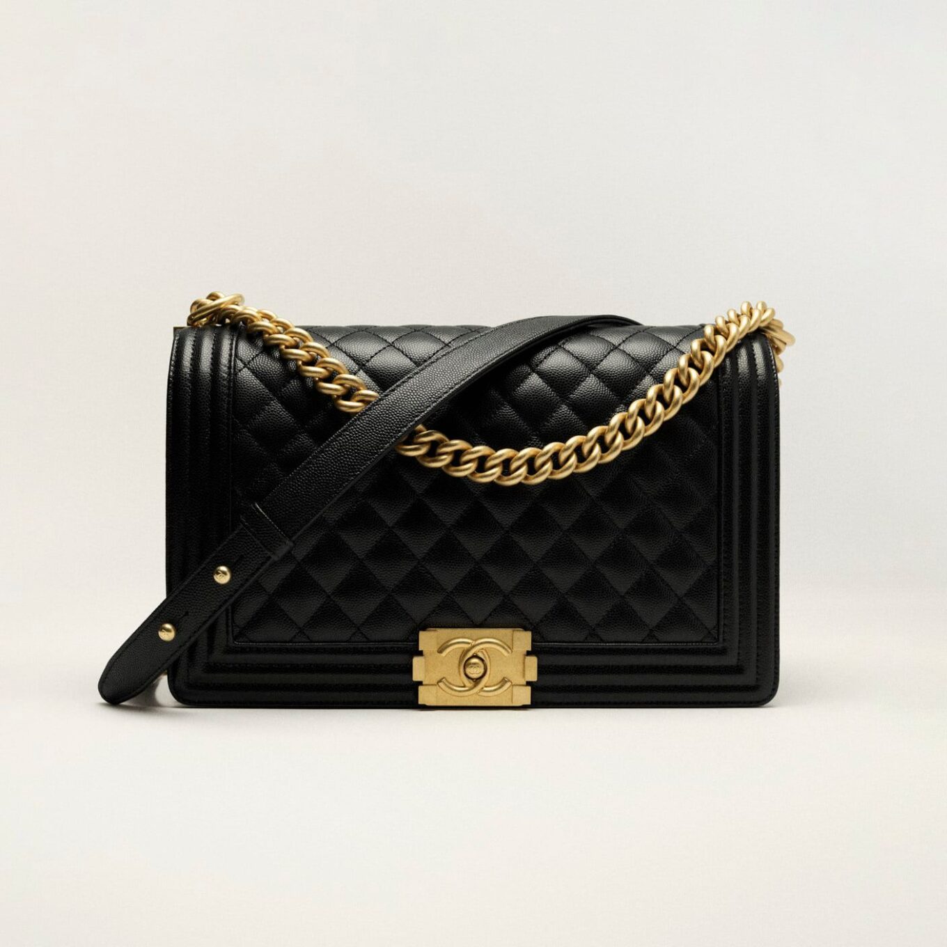Chanel Leboy premium Quality Black Sling Bag (Double Box Packaging)