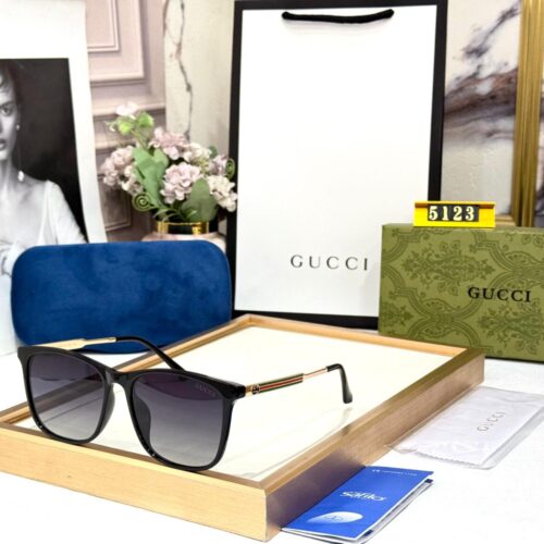 Gucci Wayfarer Black Double Shade Mens Sunglass