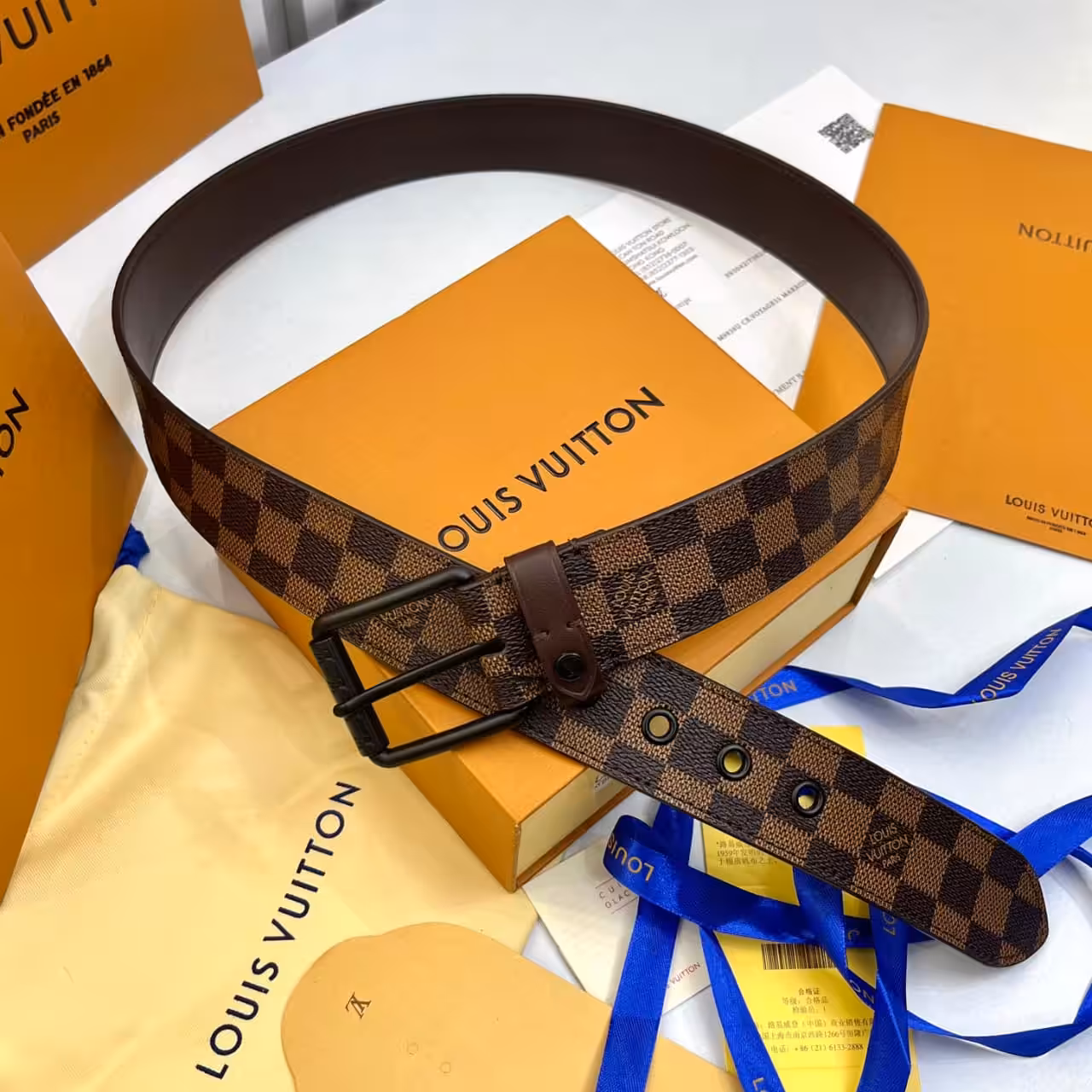 WhatsApp Image 2025-11-29 at 6.49.31 PM Louis Vuitton Damier Brown Belt