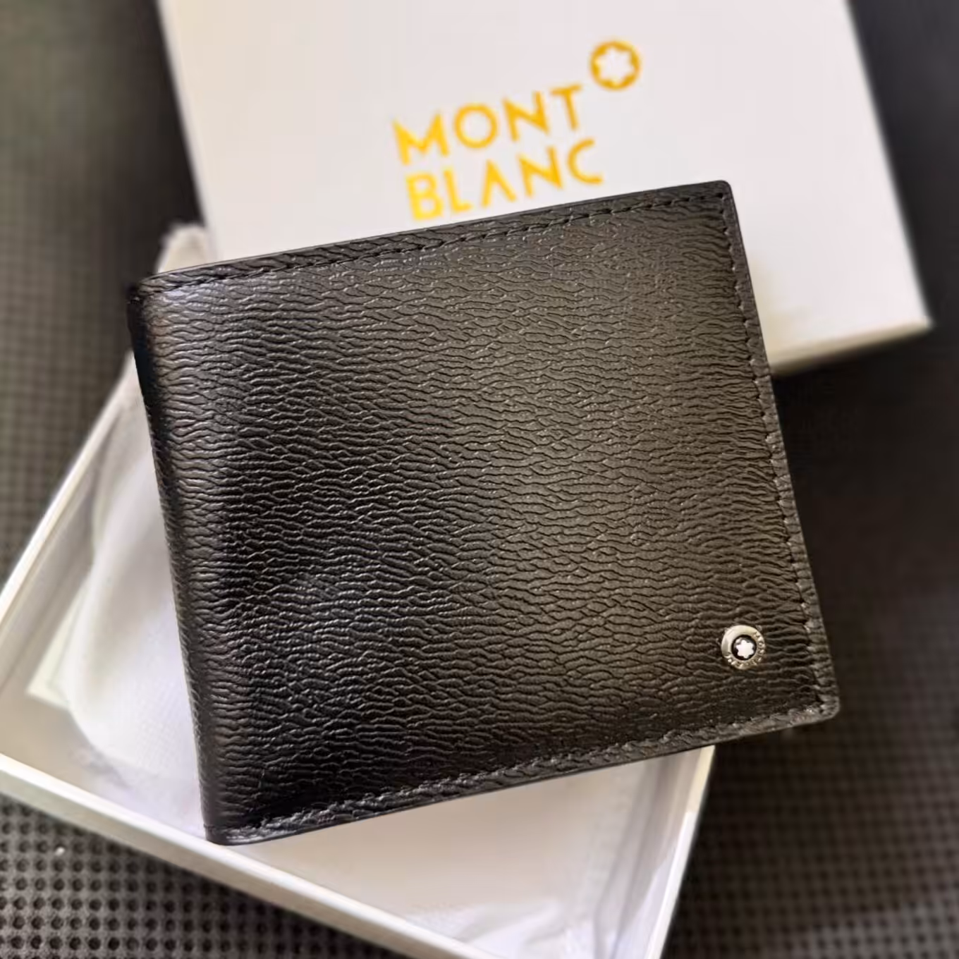 WhatsApp Image 2025-12-17 at 5.15.35 PM Montblanc Black Wrinkle Design Premium Men’s Wallet