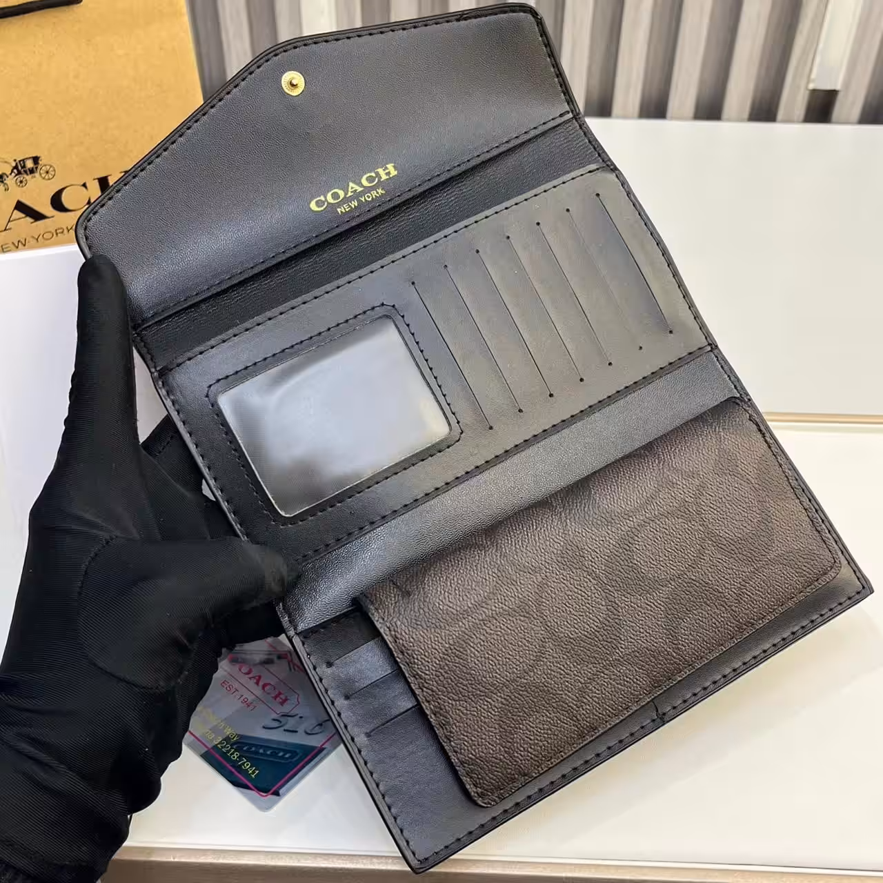 WhatsApp Image 2025-12-19 at 1.41.16 AM (1) Coach Pink 3 Fold Envelop Signature Wallet