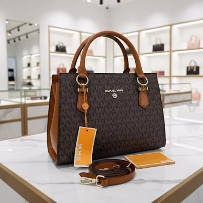 WhatsApp Image 2025-12-19 at 12.32.06 AM Michael Kors Coffee Brown Marilyn Large Saffiano Handbag