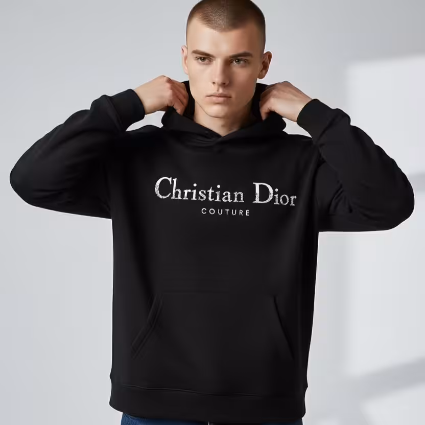 WhatsApp Image 2025-12-19 at 7.05.25 PM Christian Dior Couture Black Full Sleeve Men’s Hoodie