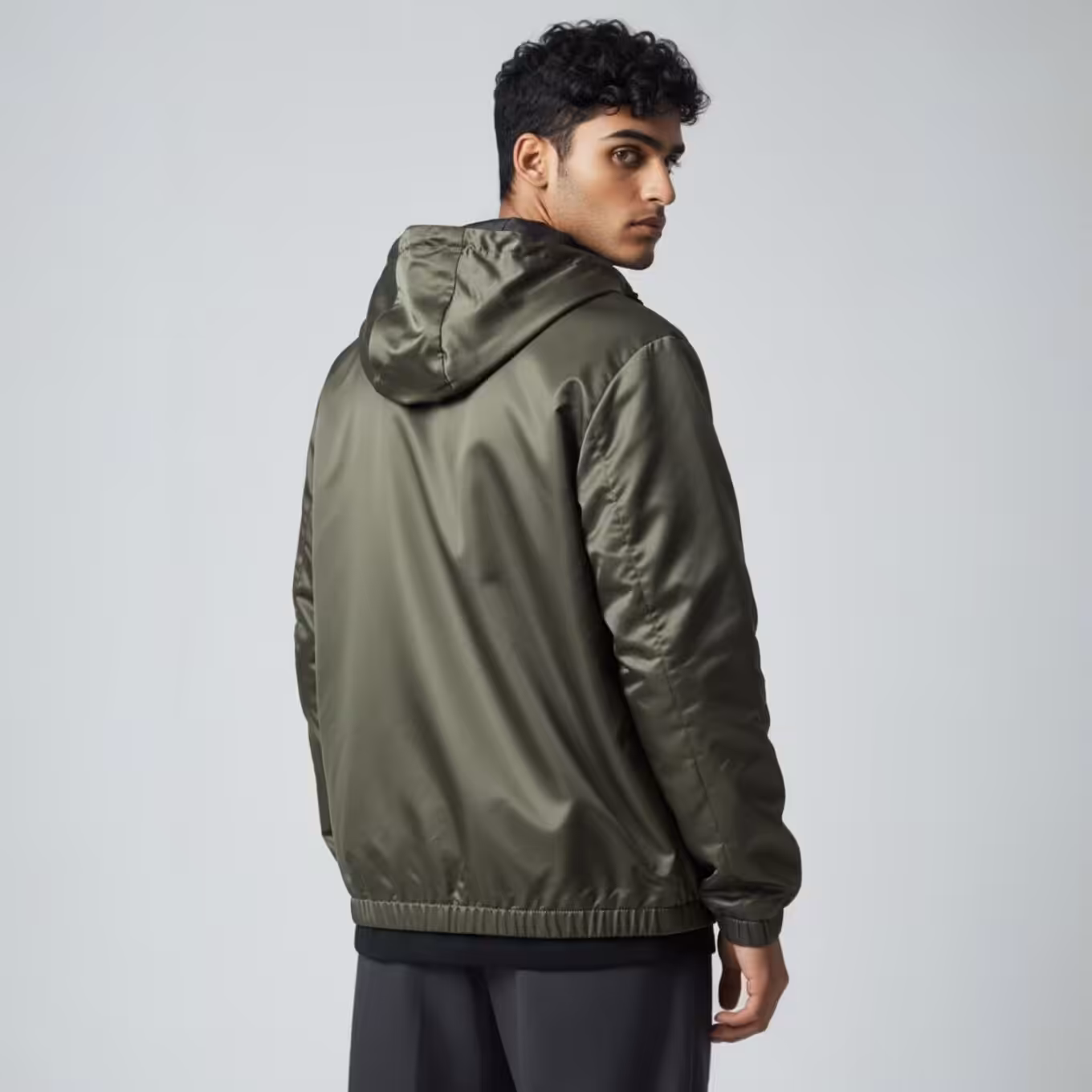 WhatsApp Image 2025-12-23 at 4.53.28 PM (1) Prada Forest Green Bomber Hooded Wind Cheater Jacket