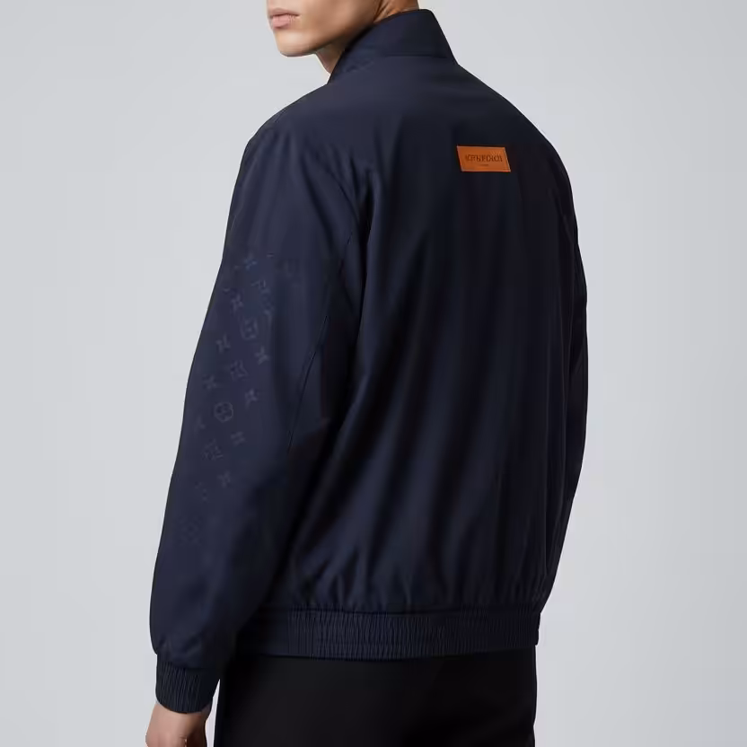 WhatsApp Image 2025-12-24 at 1.45.13 PM Louis Vuitton Navy Blue Monogram Wind Cheater Jacket