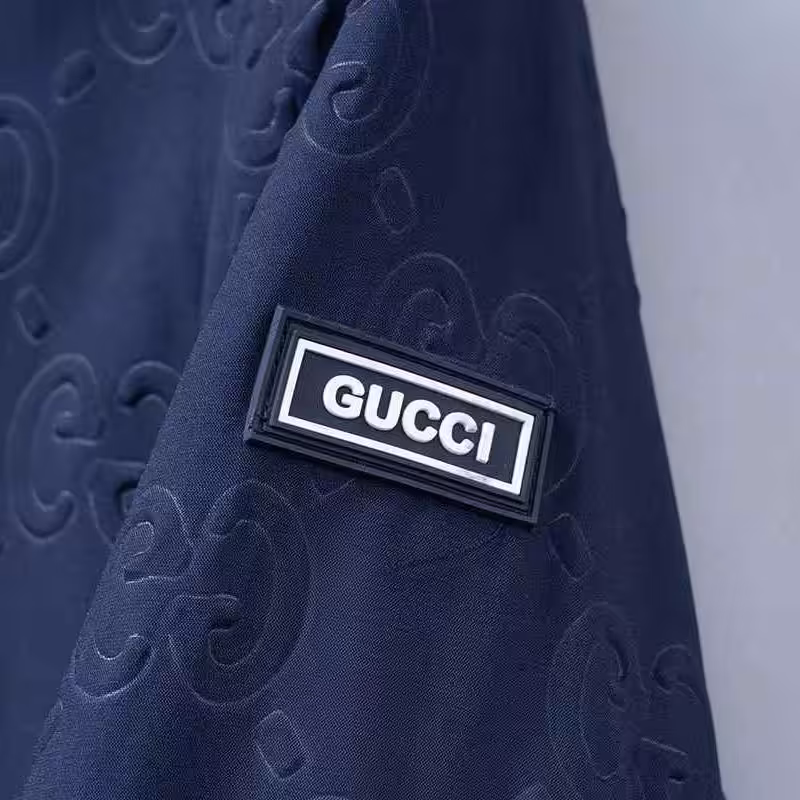 WhatsApp Image 2025-12-29 at 7.03.26 PM Gucci GG Embossed Blue Hooded Wind Cheater Jacket