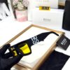 Hugo Boss Wayfarer Yellow Black Matte Men’s Sunglasses