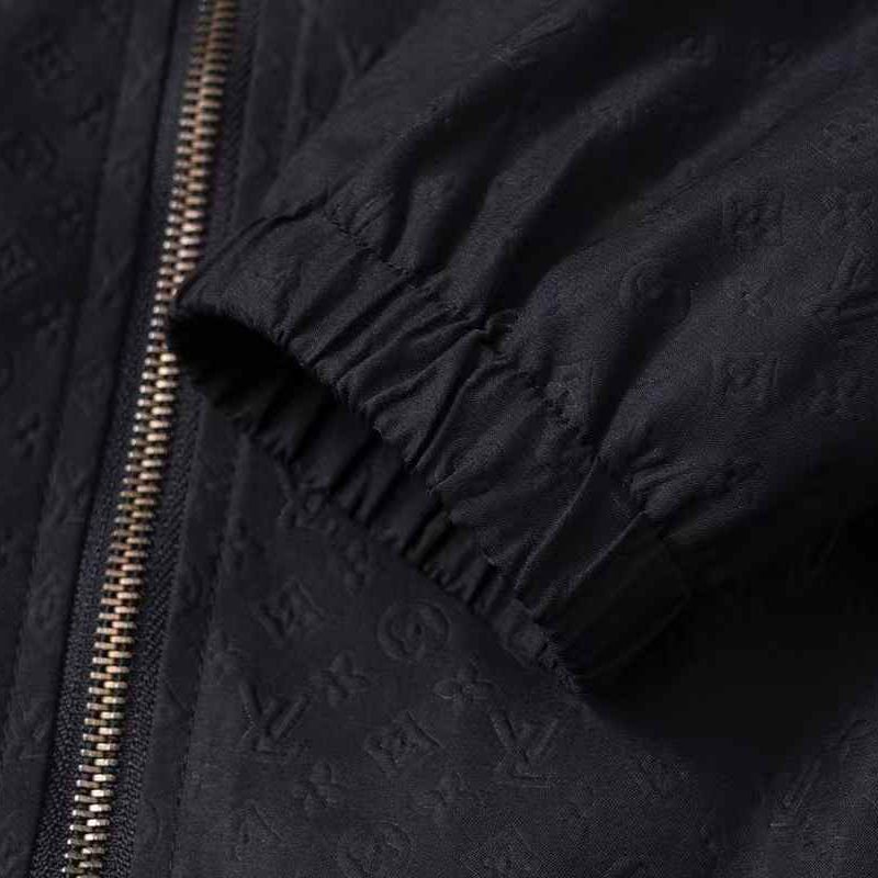 Louis Vuitton Embossed Black Wind Cheater Jacket