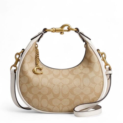 5c1967d3-1b61-4144-ba88-a4fbb85b1e49 Coach Jonie Crossbody White Apricot Sling Bag (With Box)