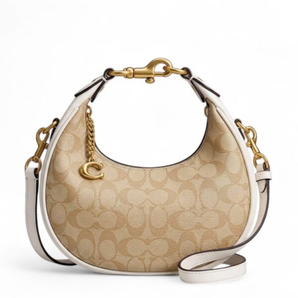 Coach Jonie Crossbody White Apricot Sling Bag (With Box)
