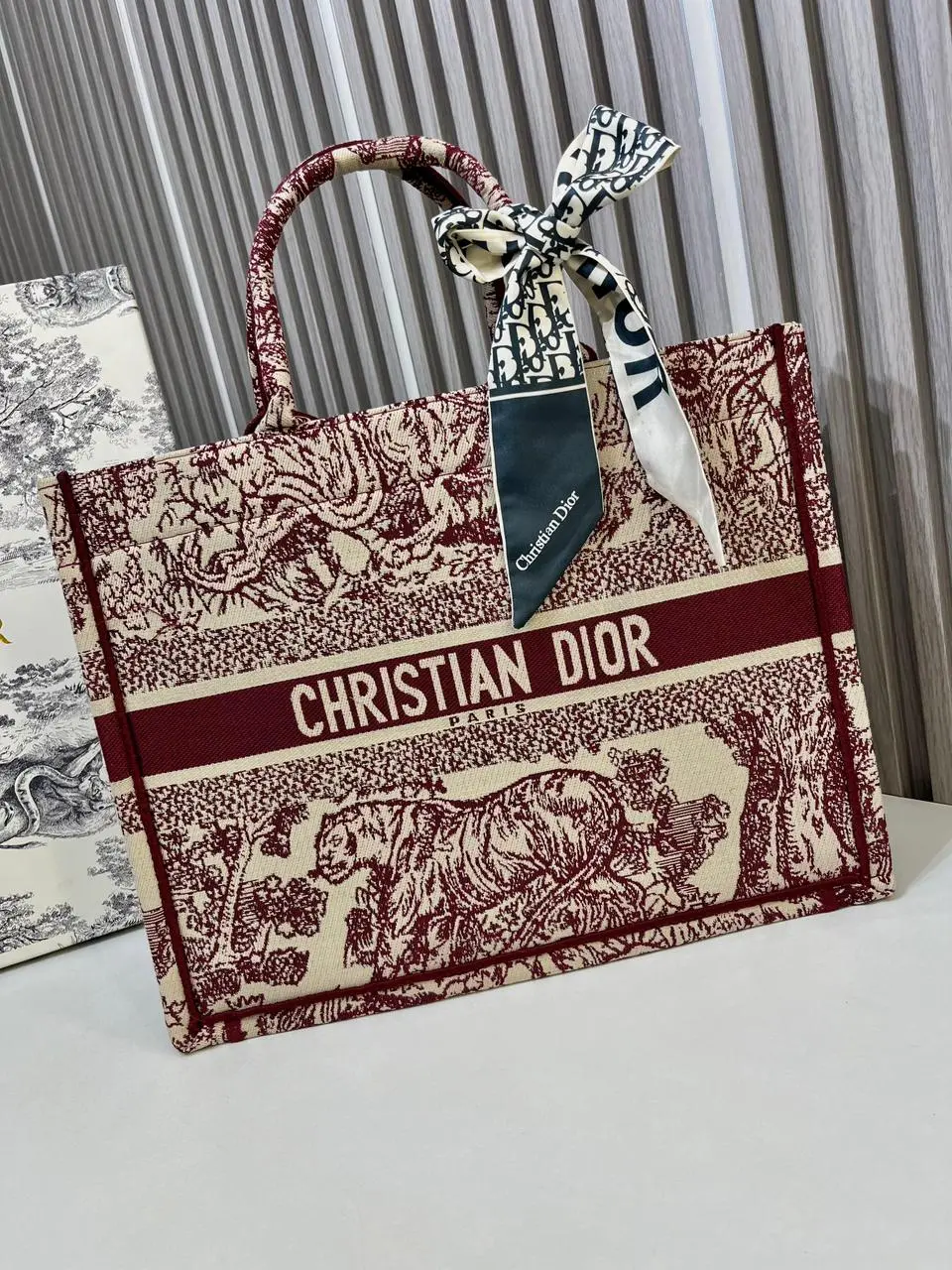 WhatsApp-Image-2026-02-02-at-4.49.08-PM Christian Dior Red Tiger Tote (With Box)