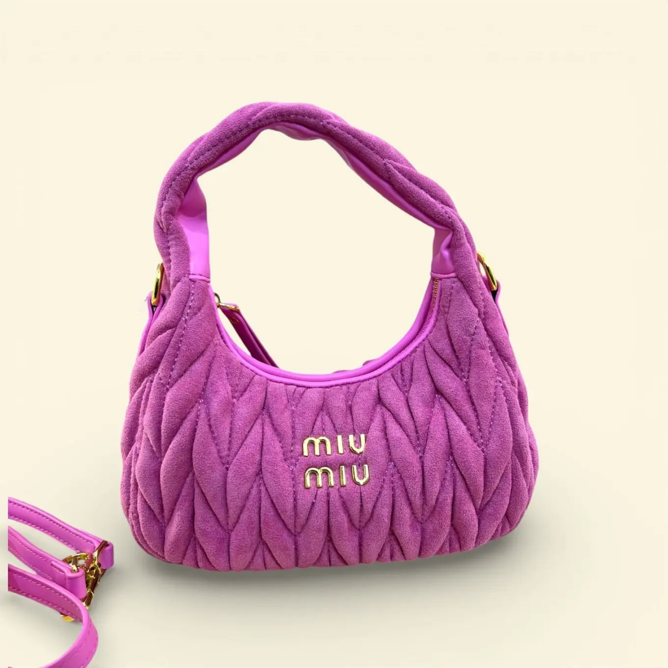 WhatsApp-Image-2026-02-04-at-9.03.42-PM-scaled Miu Miu Wander Velvet Magenta Rose Pink Shoulder Bag (With Box)