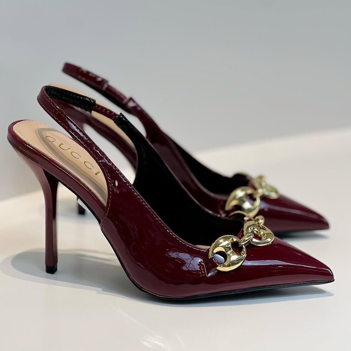 Gucci Marina Chain Wine Heel