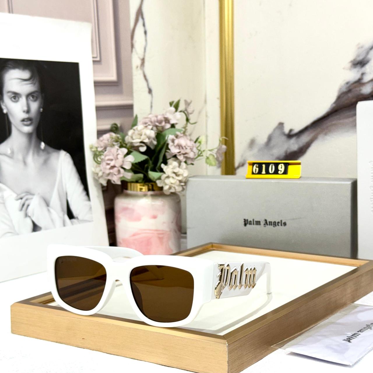 Palm Angel Laguna Havana White Brown Unisex Sunglass