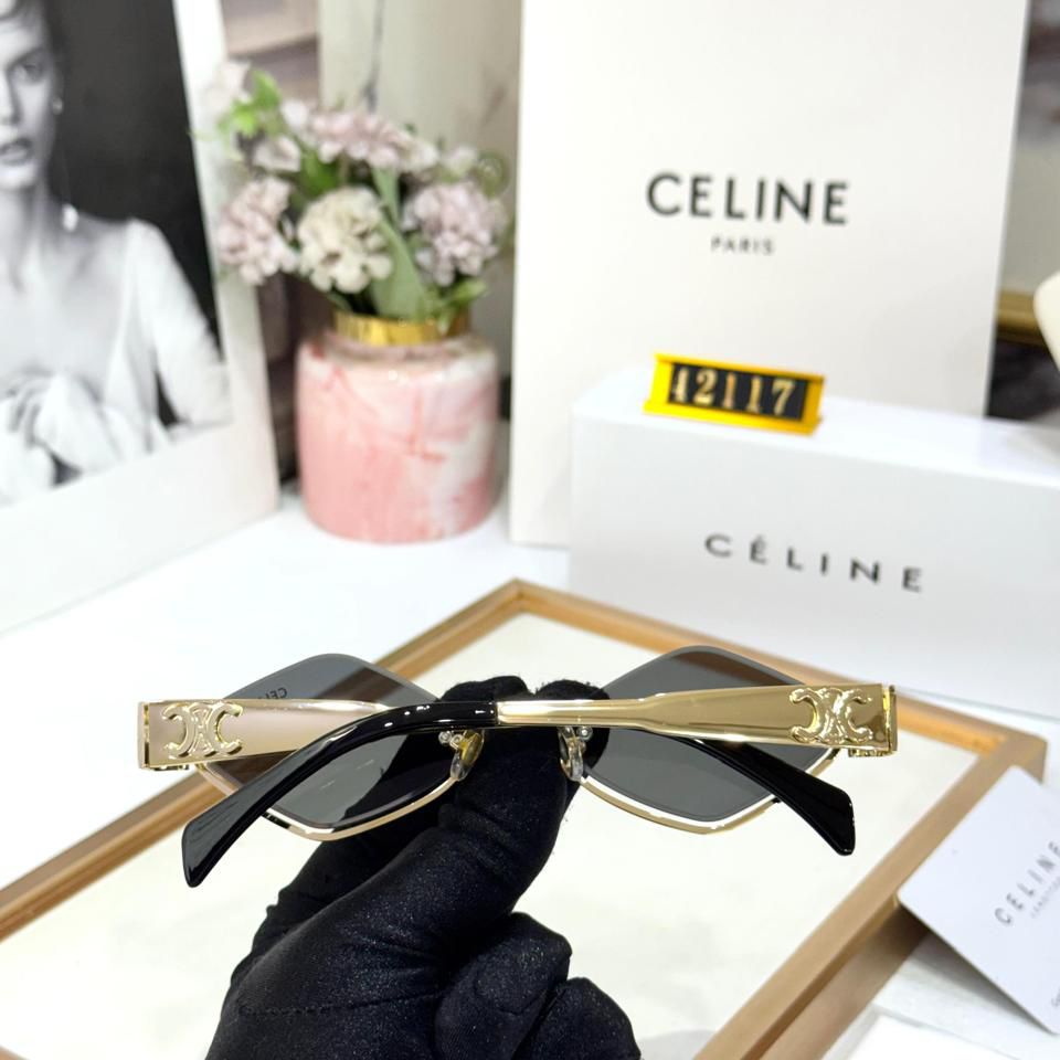 Celine Black Hexagon Sunglass For Women