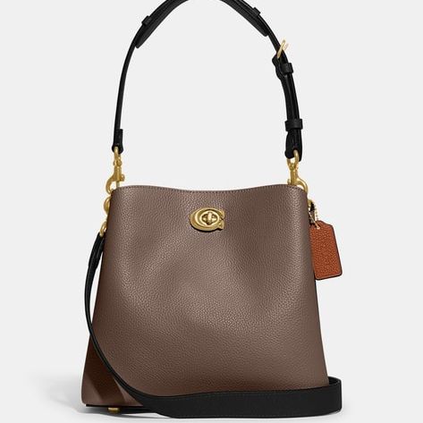 Coach Willow Bucket Grey Shoulder Bag (With Box)