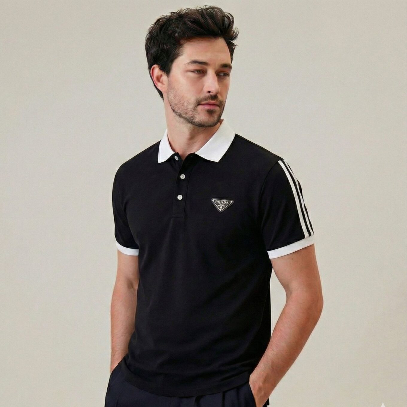 Prada Black Polo Tshirt