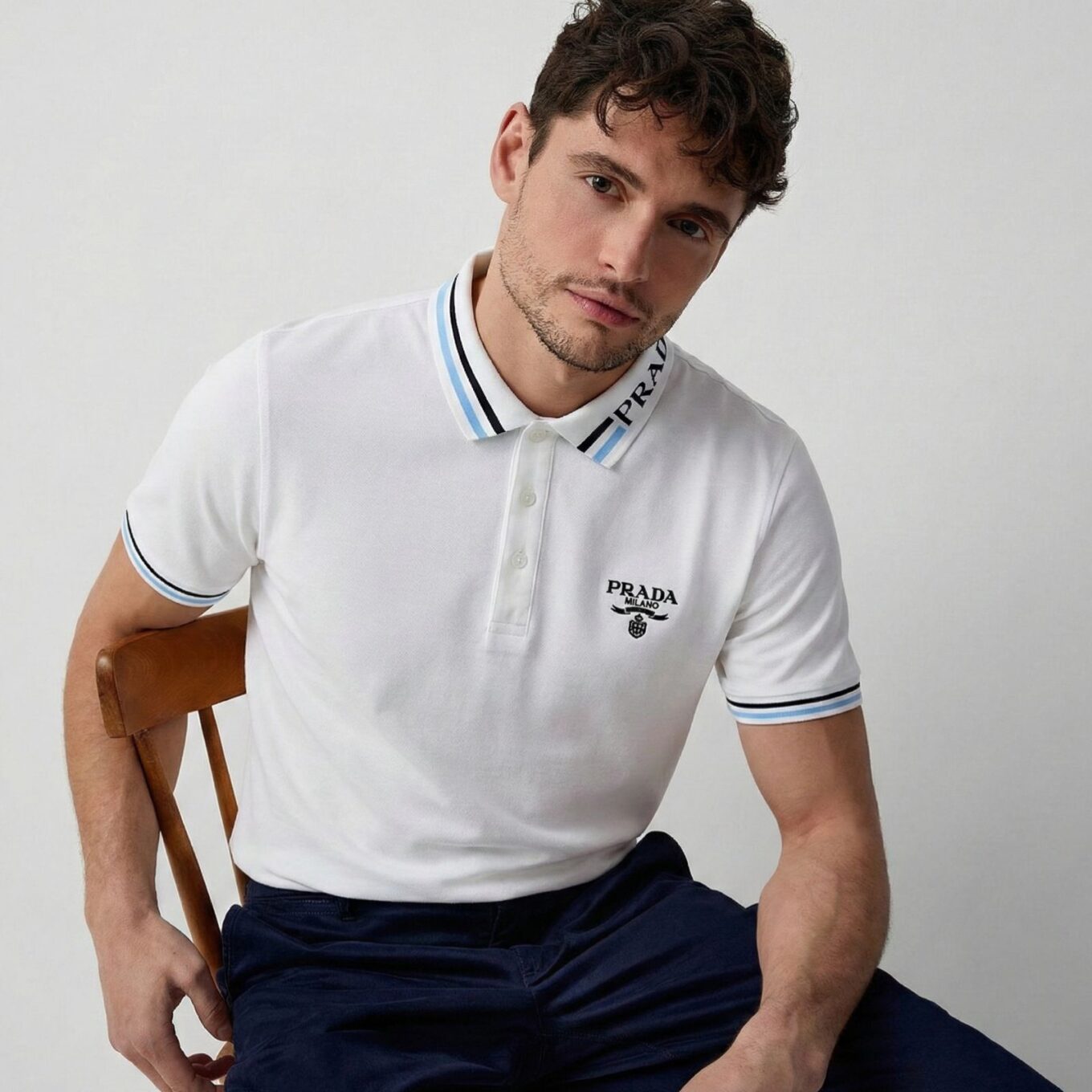 Prada Milano White Polo Tshirt