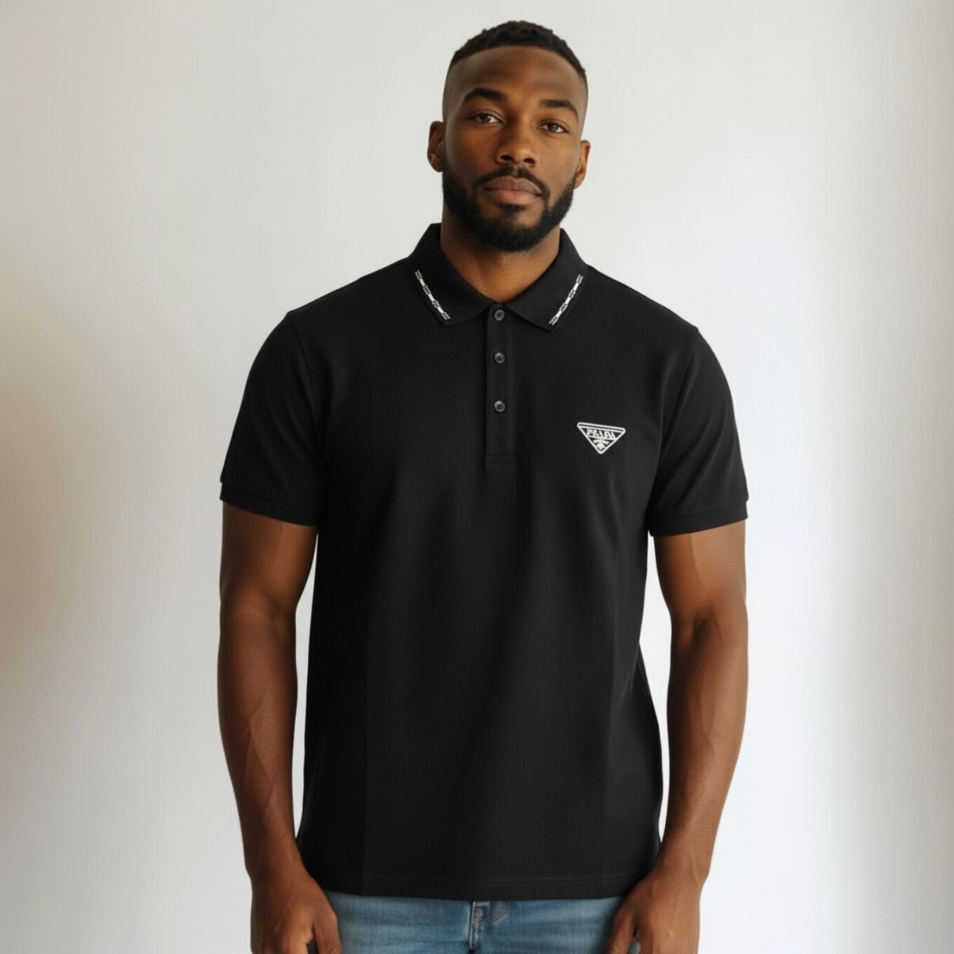Prada Milano Black Polo Tshirt