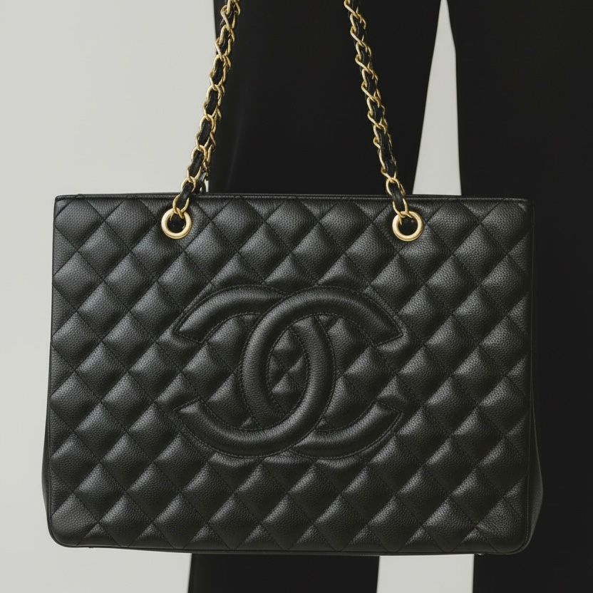 Chanel GST Black Tote Bag