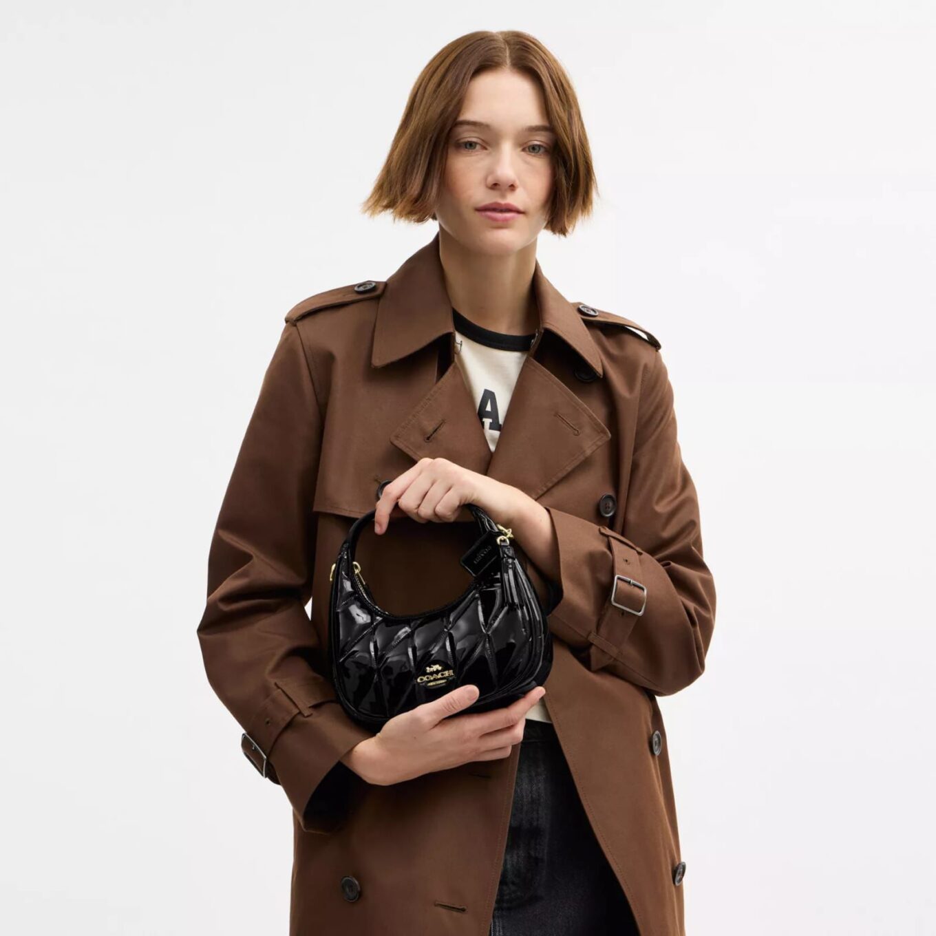 Coach Mini Carmen Crossbody Black Bag (With Double Box Packaging)