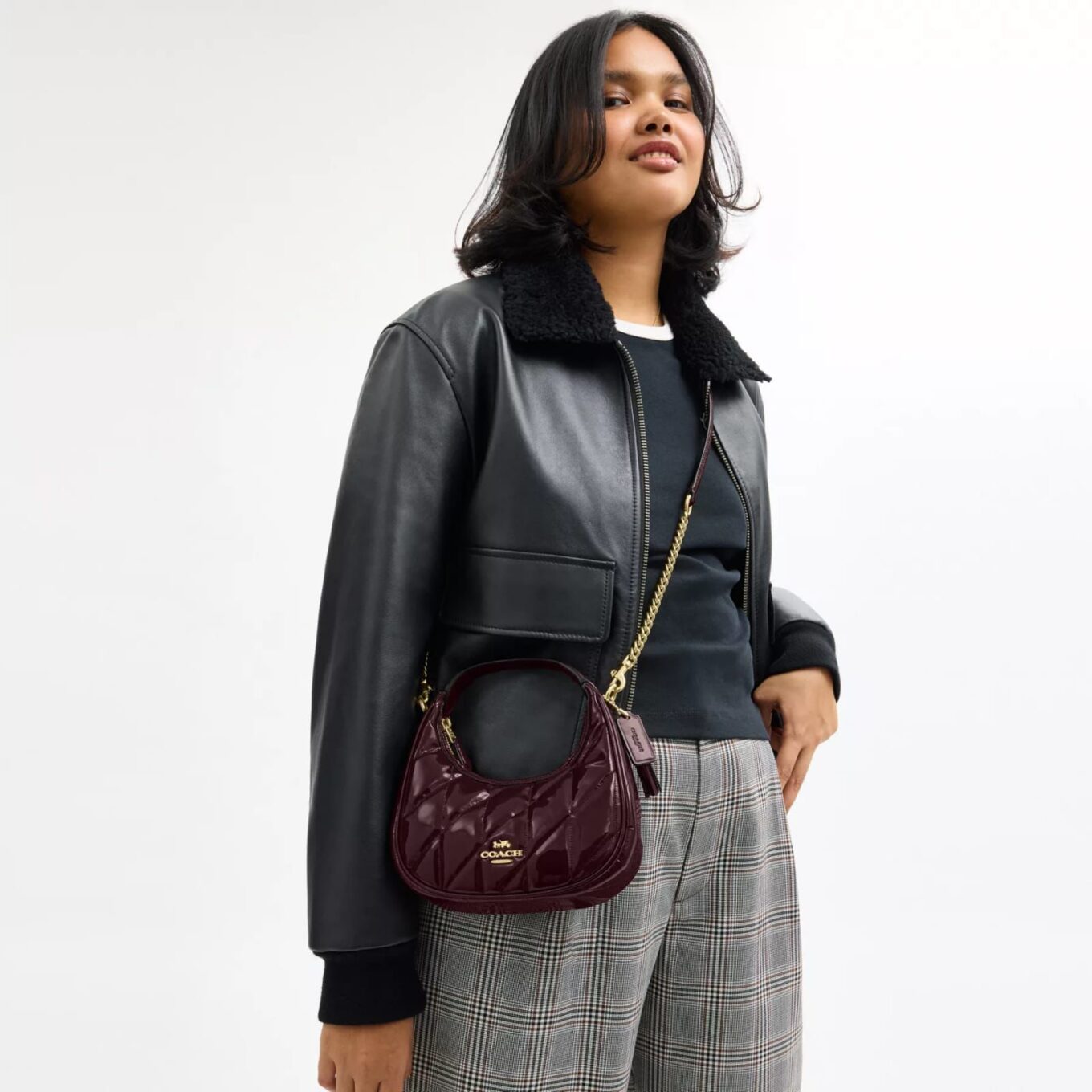 Coach Mini Carmen Crossbody Wine Bag (With Double Box Packaging)