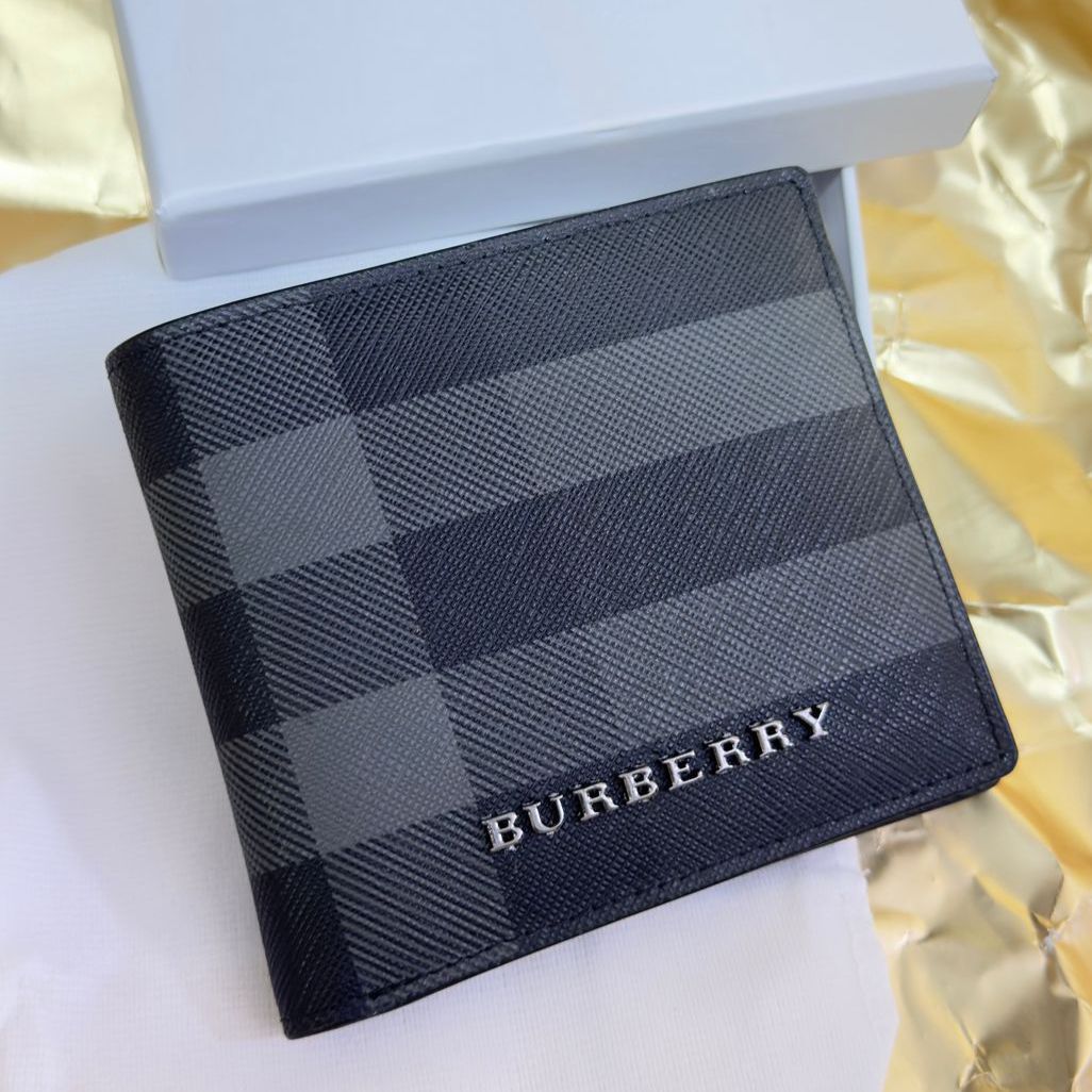 Burberry Black Grid Premium Men’s Wallet