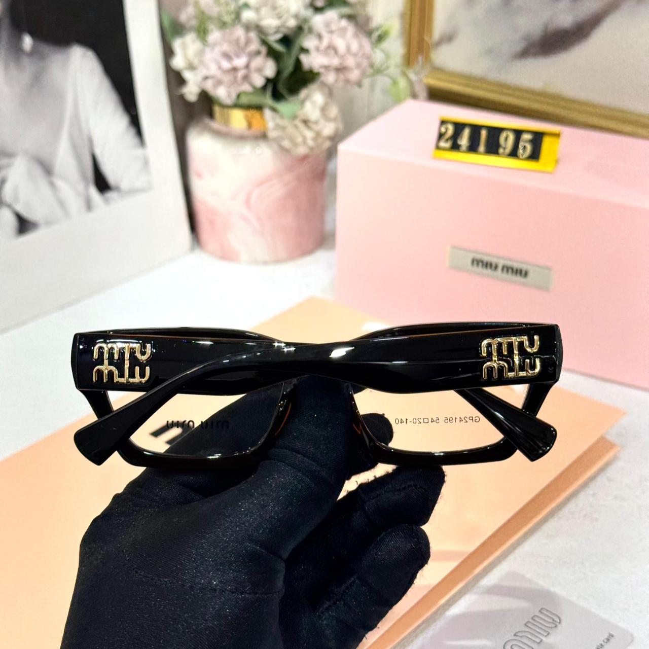Miu Miu Black Brown Women Eyeglass