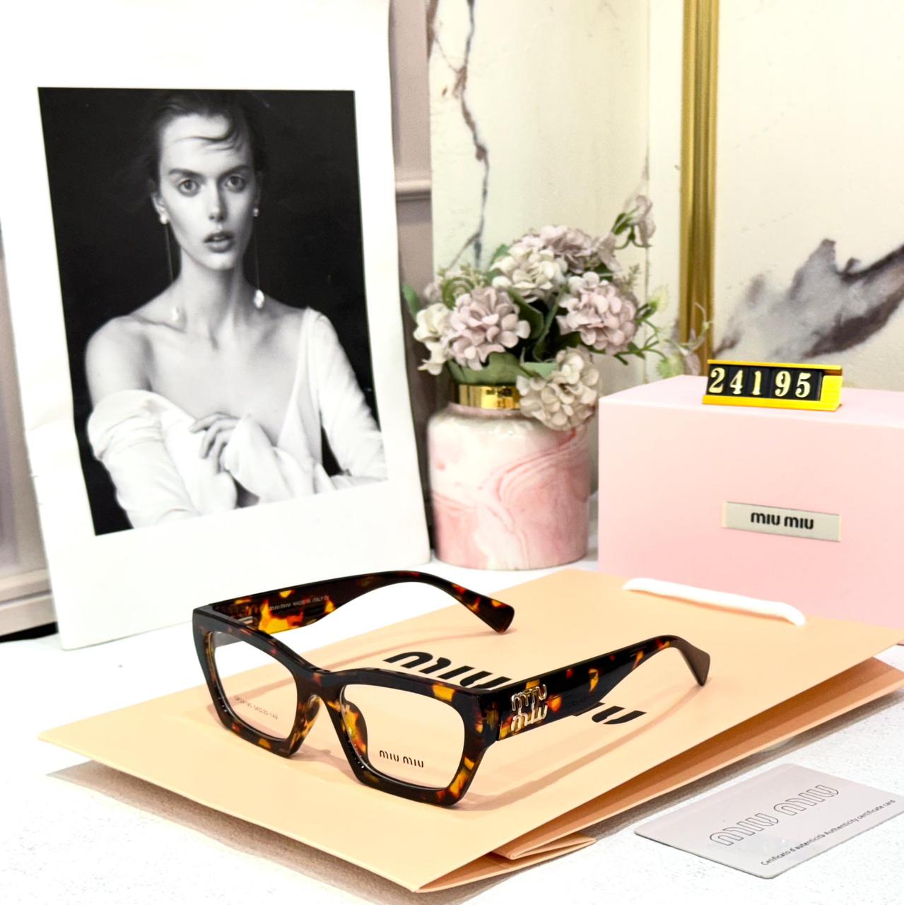 Miu Miu Leopard Women Eyeglass
