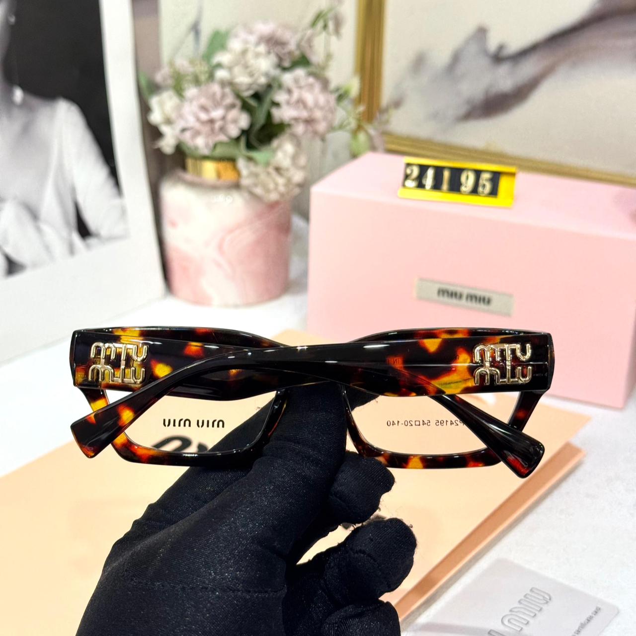 Miu Miu Leopard Women Eyeglass