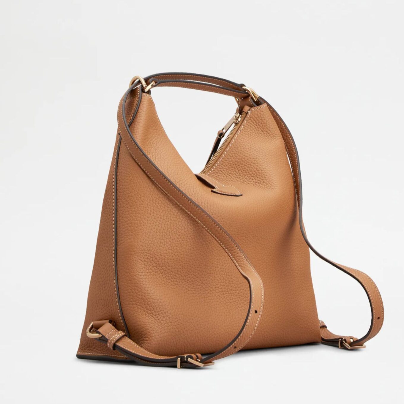 Tods T Timeless Small Tan Shoulder Bag (With Box)