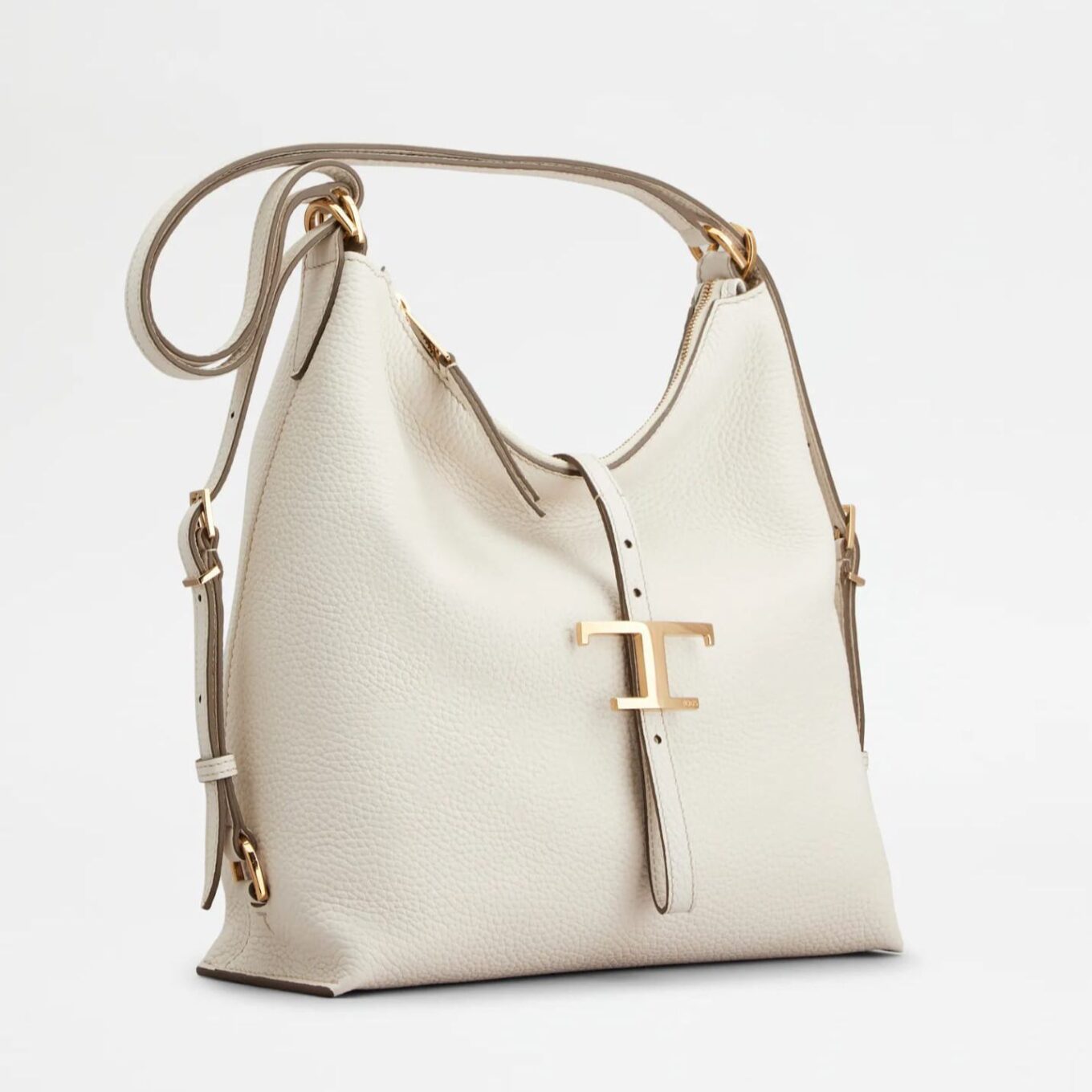 Tods T Timeless Small White Shoulder Bag (With Box)