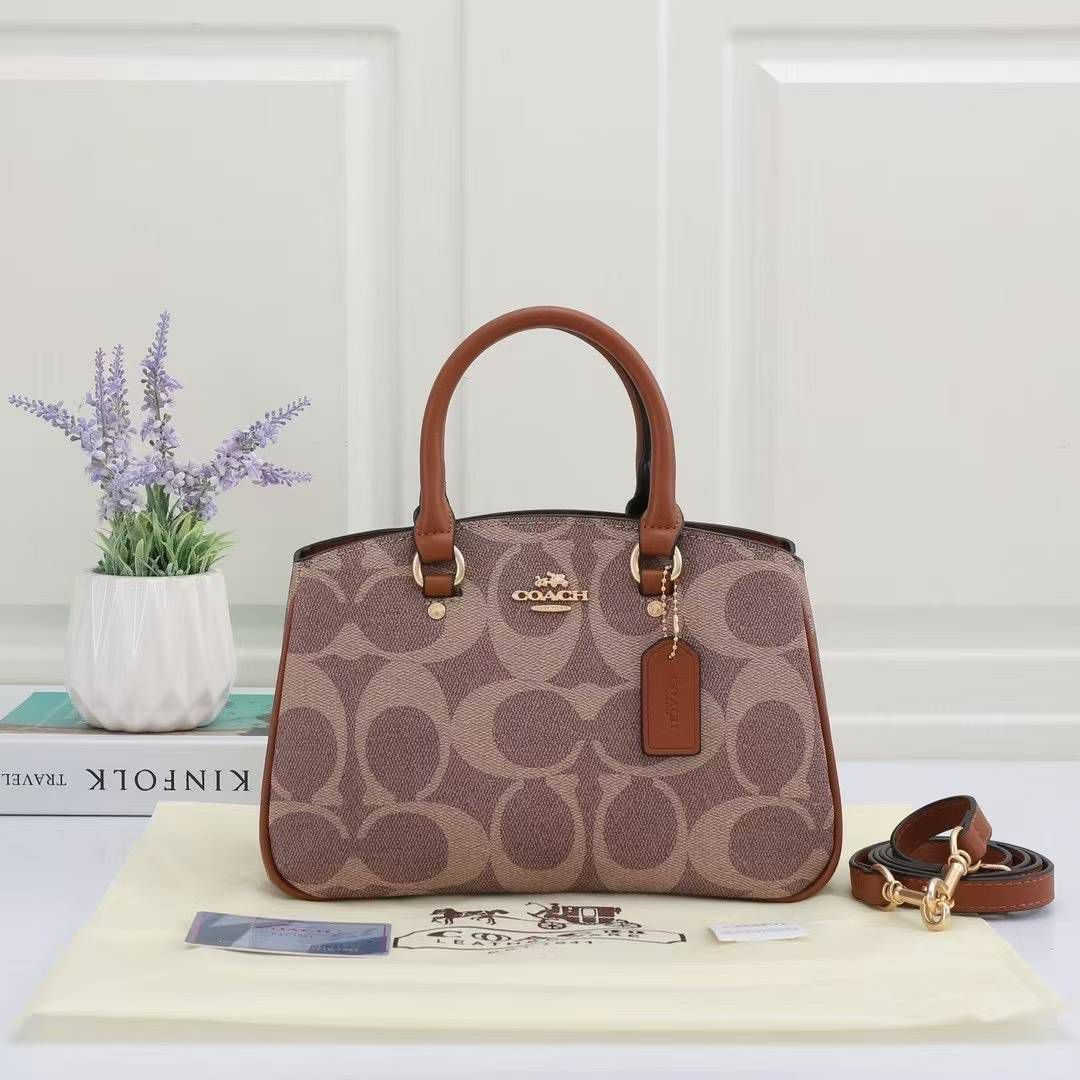 Coach Savannah Brown Handbag (With Box)