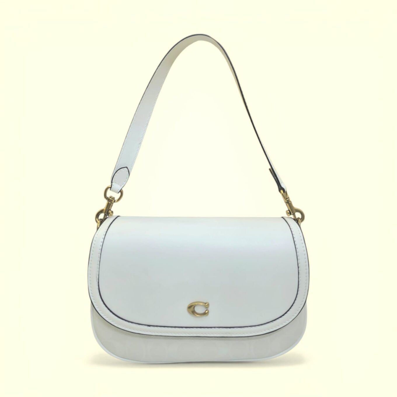 Coach Legacy White Shoulder Bag (With Box)