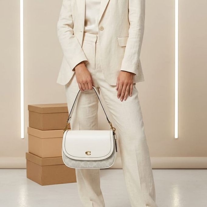 Coach Legacy White Shoulder Bag (With Box)