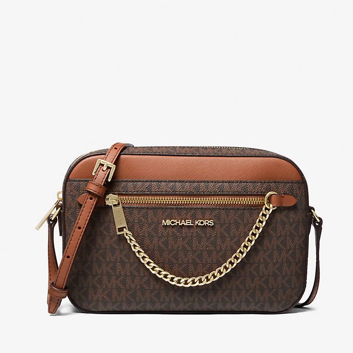 Michael Kors Brown Jet Set Crossbody Bag (With Box)