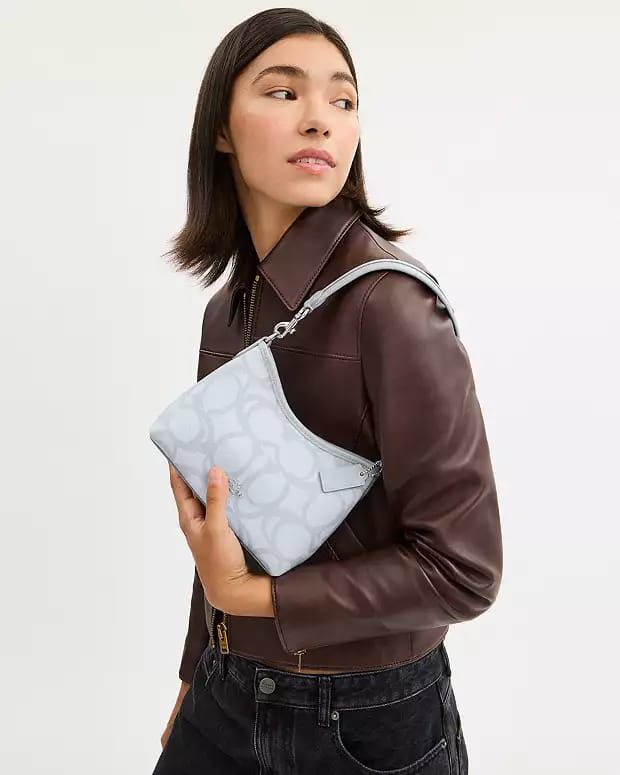 Coach Laurel Blue Small Shoulder Bag (With Box)