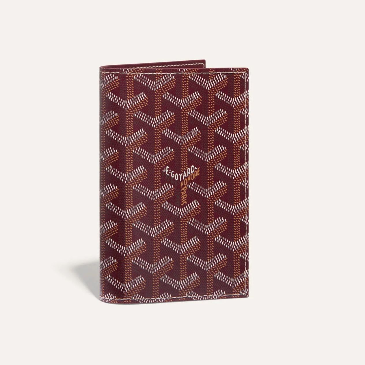Goyard Grenelle Burgundy Color Passport Holder