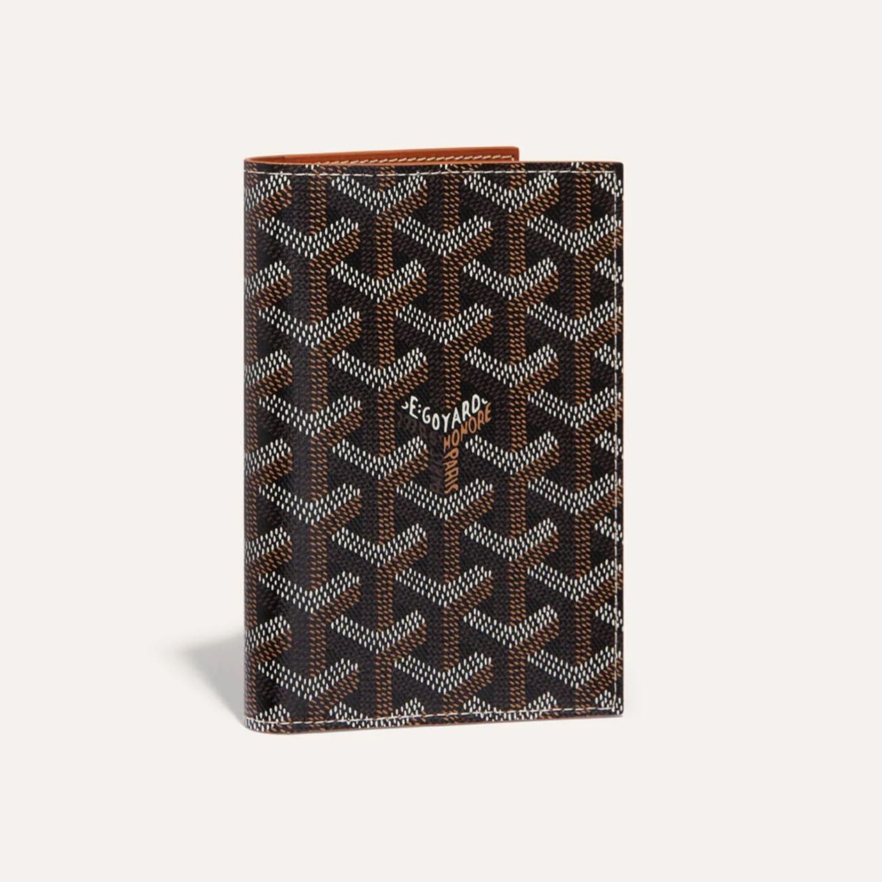 Goyard Grenelle Black & Brown Color Passport Holder