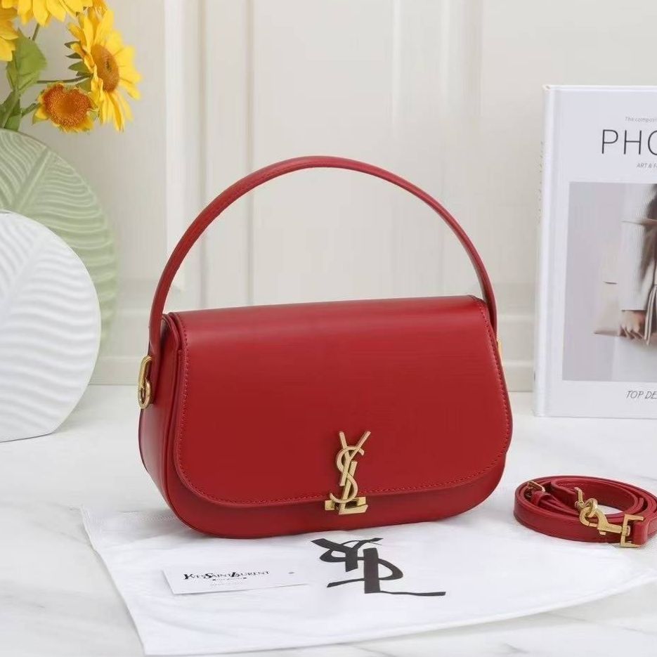 YSL Red Voltaire Shoulder Bag (With Box)