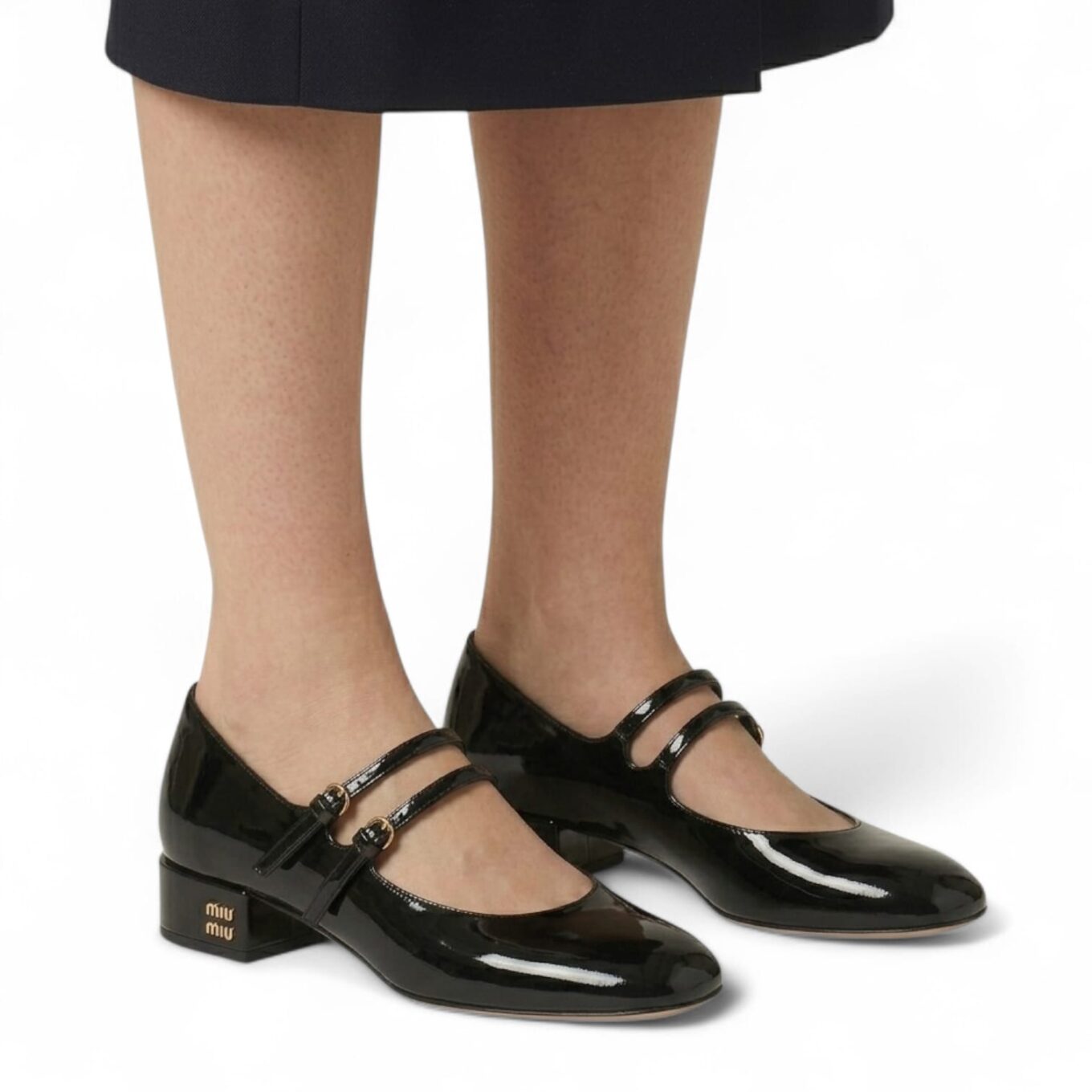 Miu Miu Black Patent Leather Pump