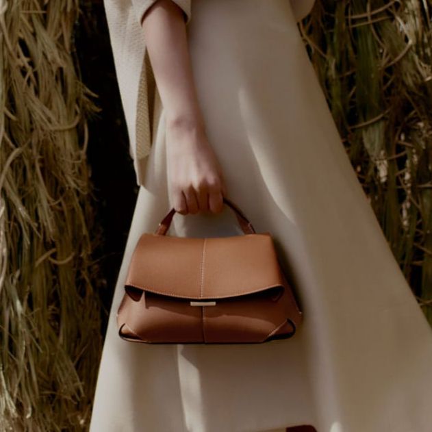 Polene Mokki Tan Handbag (With Box)